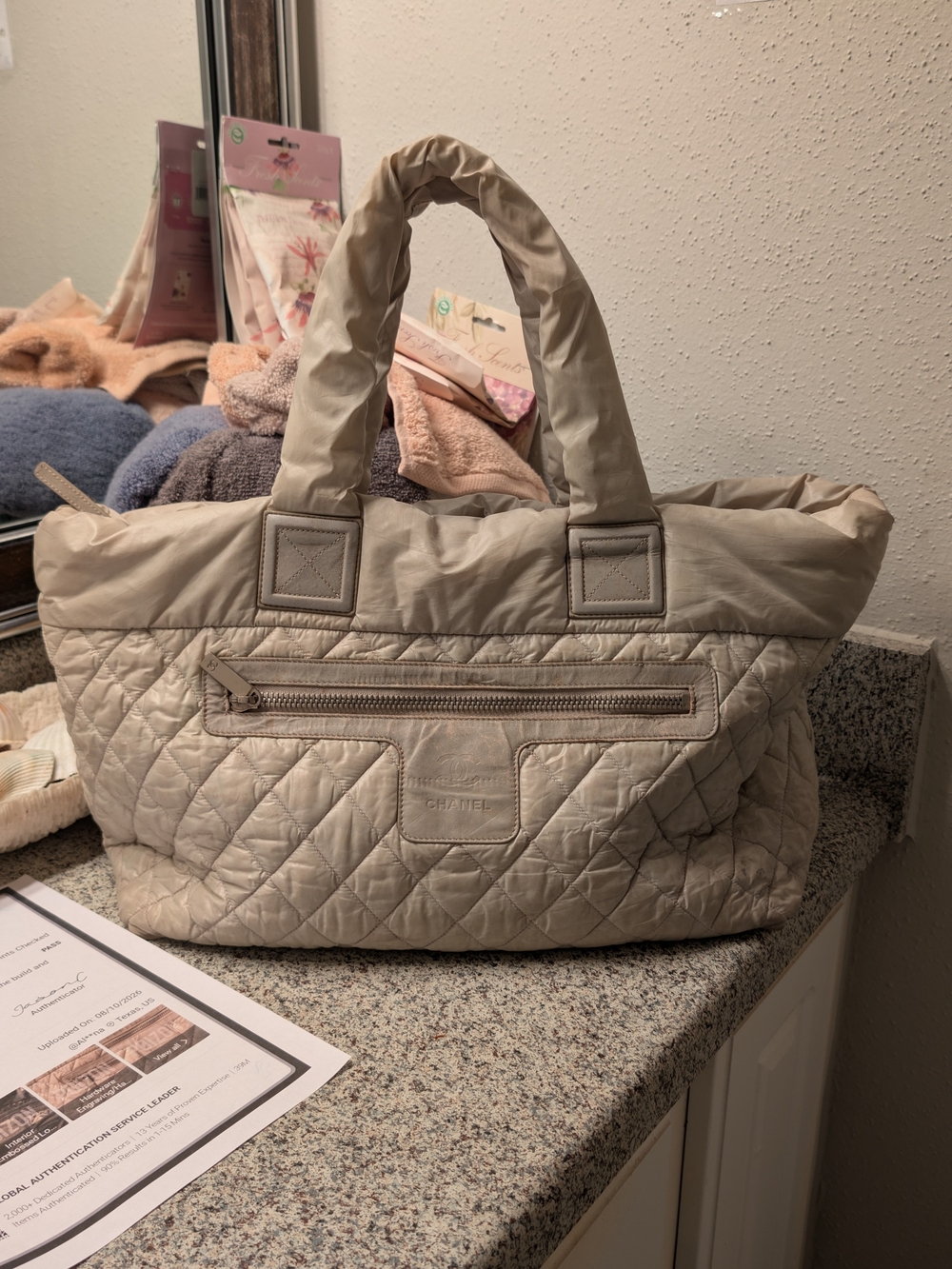 Chanel Quilted Caccoon Tote